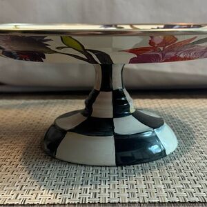 MacKenzie-Childs Flower Market Pedestal Platter